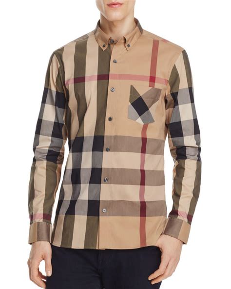 mens burberry shirt saks